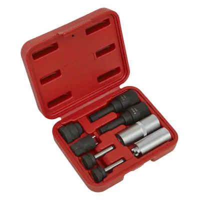 8 Piece Diesel Injector Repair Socket Set - Hex Security Bits - 1/2" Sq Drive