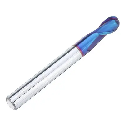 (2:R4*16C*8D*75L*2T) R3/R4/R5 Flutes Ball Nose End Mill HRC60 Blue NaCo Coating Tungsten Steel C