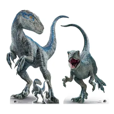 Blue and Beta Velociraptor Cardboard Cutouts Twin Pack Jurassic World