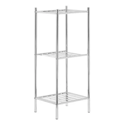 3 TIER CHROME METAL SHELF UNIT