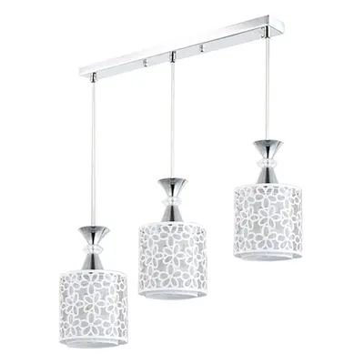 (3 Heads (Long Plate), E26) Modern Flower Petal Ceiling Light LED Pendant Lamp Dining Chandelier