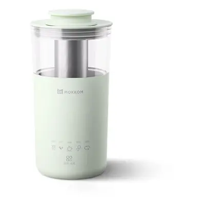 (Green) Electric Kettle 300W 350ml Mini Multifunction Portable Milk Tea Machine with Stirring Fu