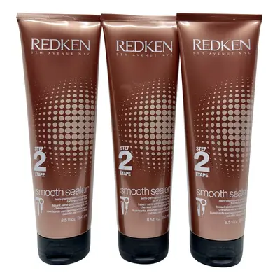 Redken Smooth Sealer Step Semi Permanent Smoother Dry Hair 8.5 OZ Set of