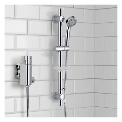 Thermostatic Mixer Valve Bar Shower Slider Rail Stainless Steel Metal Kit | Nix