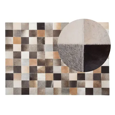 Cowhide Area Rug x cm Multicolour SOKE