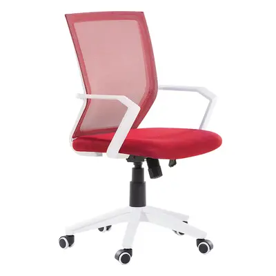 Swivel Desk Chair Red RELIEF