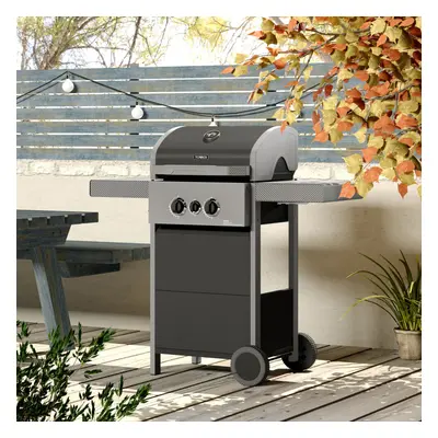 Tower Stealth Portable Burner Gas Barbecue Outdoor Grill inc Side Burner