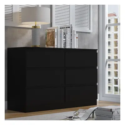 (Matt Black) Drawer Chest Of Drawers Bedroom Furniture