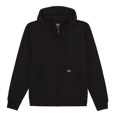 (L, Black) Dickies Mens Fleece Full Zip Hoodie