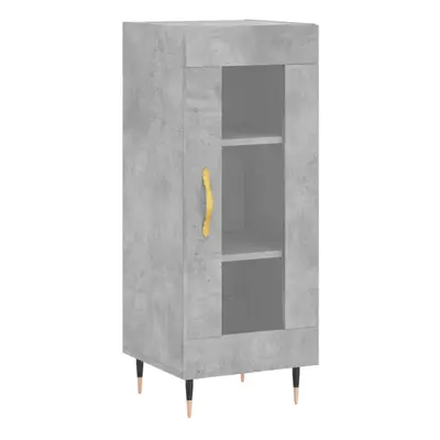 (concrete grey) vidaXL Sideboard Storage Cabinet Cupboard Side Cabinet White Engineered Wood