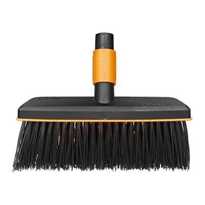 Fiskars QuikFit Yard Broom, broom head, Width: cm, Synthetic bristles, Black/Orange