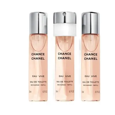 Chanel Chance Eau Vive X 0.68 Eau De Toilette Refill Set For Women