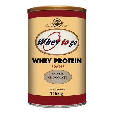 Solgar Whey To Go Natural Chocolate Flavour Whey Protein Powder g