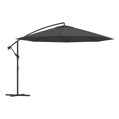 vidaXL Cantilever Umbrella with Aluminium Pole 350cm Anthracite Patio Parasol