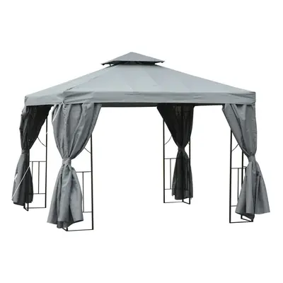 Outsunny x 3m Garden Metal Gazebo Sun Shade Shelter Outdoor Party Tent