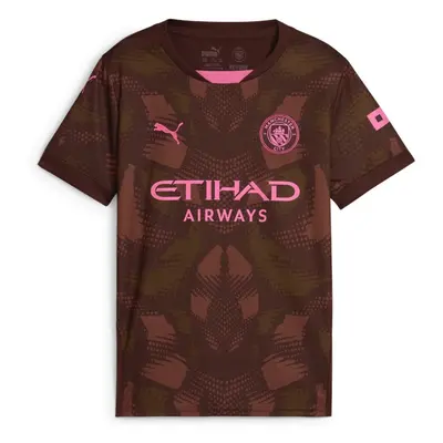 (9-10 Years) Man City Kids Brown Goalkeeper Shirt 2024/25