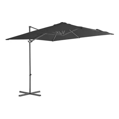 Cantilever Umbrella with Steel Pole Anthracite 250x250 cm