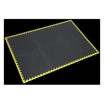 Interlocking EVA Foam Workshop Mat Set x 1825mm with Hi-Vis Edges