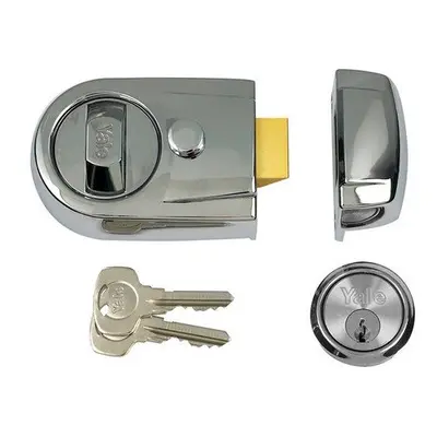 Yale Locks P-Y3-CH-CH-60 Y3 Nightlatch Modern 60mm Backset Polished Chrome Finish Visi