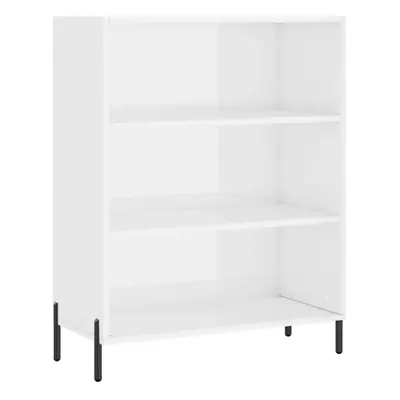 (white) vidaxL Shelf Cabinet Bookcase Side Cabinet Storage Bookshelf Engineered Wood