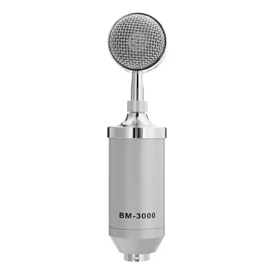 (Silver) Studio Recording Condenser Microphone Metal Shock Mount for ASMR