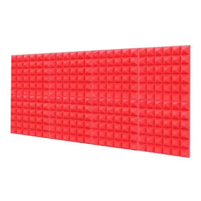 (Red) Soundproof Foam Egg Profile Sound Absorbent Acoustic Panel Noise Absorption