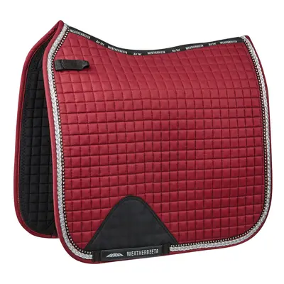 (Pony, Maroon) Weatherbeeta Prime Bling Dressage Saddle Pad for Horses