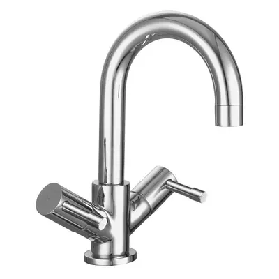 Round Mono Lever Basin Mixer Tap - Chrome