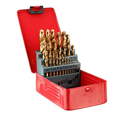 () M35 Cobalt Drill Bit Set Titanium Coating HSS-Co Jobber Length Twist Drill Bits with Metal Ca