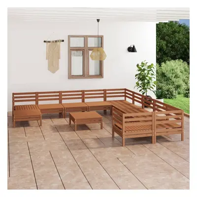 vidaXL Garden Lounge Set Patio Lounge Set Piece Honey Brown Solid Wood Pine