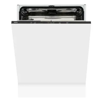 AEG Built In Fully Integrated Dishwasher with AirDry Technology - Place Settings - White - FSB42