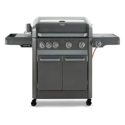 Tower T978526 Stealth Pro Six Burner Gas BBQ with Side Burner, Rotisserie Kit and Weatherproof C