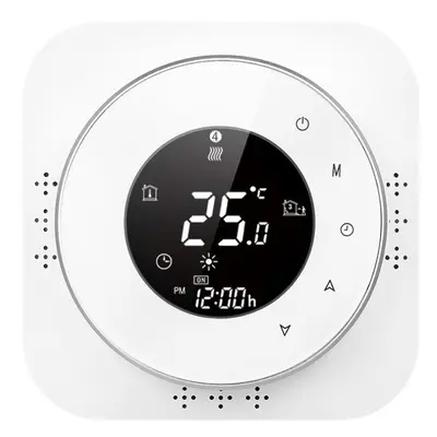 (White, With Wifi) Programmable Thermostat 5+1+1 Six Periods Touchscreen LCD with Water Heating 