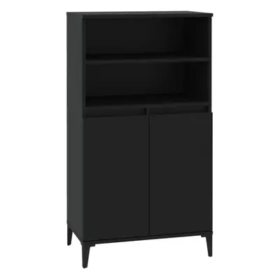 (black) vidaXL Highboard Engineered Wood High Sideboard Buffet Cabinet Multi Colours