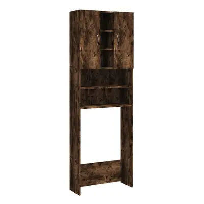 (smoked oak) vidaXL Washing Machine Cabinet Bathroom Laundry Room Cupboard Storage Rack