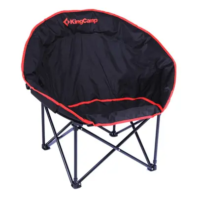 (Red) Steel Tubes Moon Leisure Chair