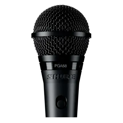 (Black, Pin XLR) Shure PGA58 Cardioid Dynamic Vocal Microphone