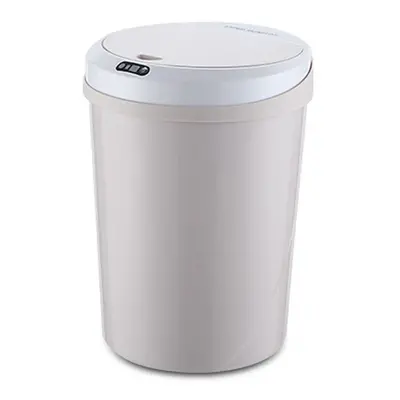 (Khaki, Type A) 12L/15L Eletric Automatic Sensor Kitchen Dustbin Waste Bin Rubbish Trashcan