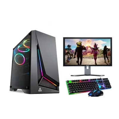 FCS Fast Gaming Intel Quad Core i5 16GB RAM 1TB HDD PC Bundle 22" Monitor