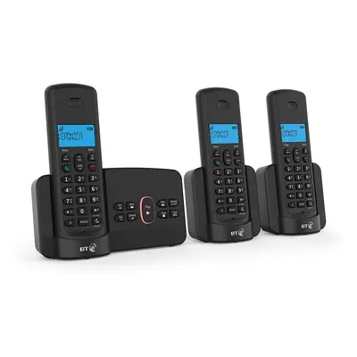 BT Home Phone with Nuisance Call Blocking and Answer Machine (Trio Handset Pack)