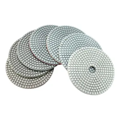 7pcs Inch Grit Diamond Polishing Pad Sanding Disc for Marble Concrete Granite Glass