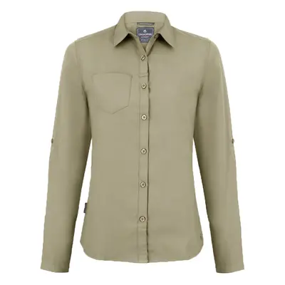 (20 UK, Pebble Brown) Craghoppers Womens/Ladies Expert Kiwi Long-Sleeved Shirt