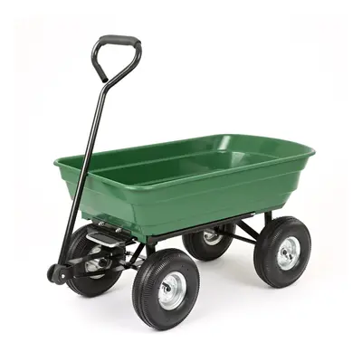 Garden Trolley Cart with Tipping Trailer - Garden Trolley Cart with Tipping Trailer Max Load 250