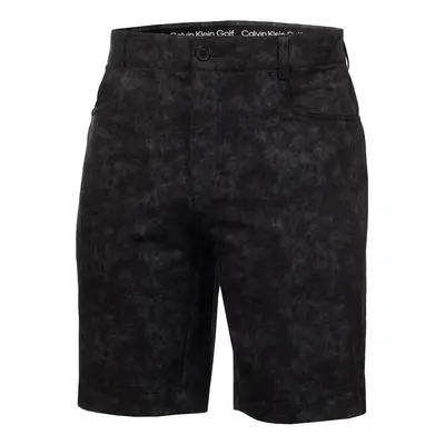 (34" Waist, Black) Calvin Klein Mens Printed Genius Four Way Stretch Breathable Golf Shorts