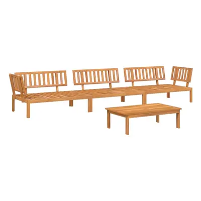 vidaXL Garden Pallet Sofa Set Piece Outdoor Pallet Sofa Solid Wood Acacia