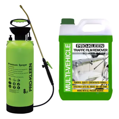 (8L) Traffic Film Remover & Manual Pump Sprayer