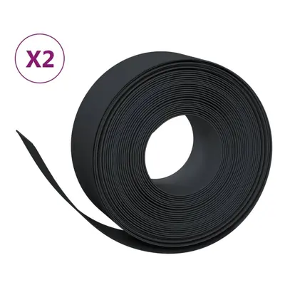 (black, x 0.2 m) vidaXL Garden Edging Patio Lawn Edging Garden Border Rolls pcs Polyethylene