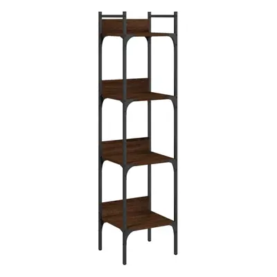 (brown oak, x x 138.5 cm) vidaXL Bookshelf Bookcase Storage Cabinet Shelving Unit Rack Engineere