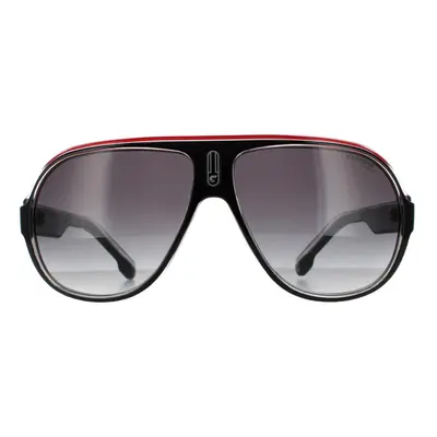 Carrera Sunglasses Speedway/N T4O 9O Black Crystal White Red Dark Grey Gradient