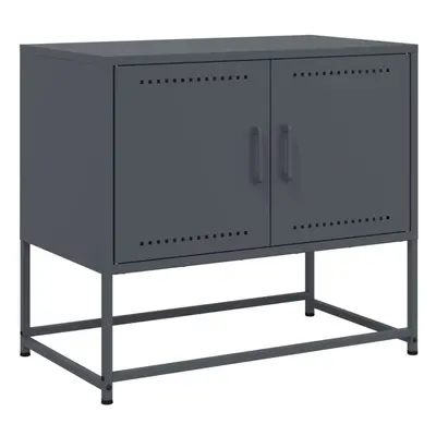 vidaXL TV Cabinet TV Stand Media TV Unit Entertainment Centre Anthracite Steel